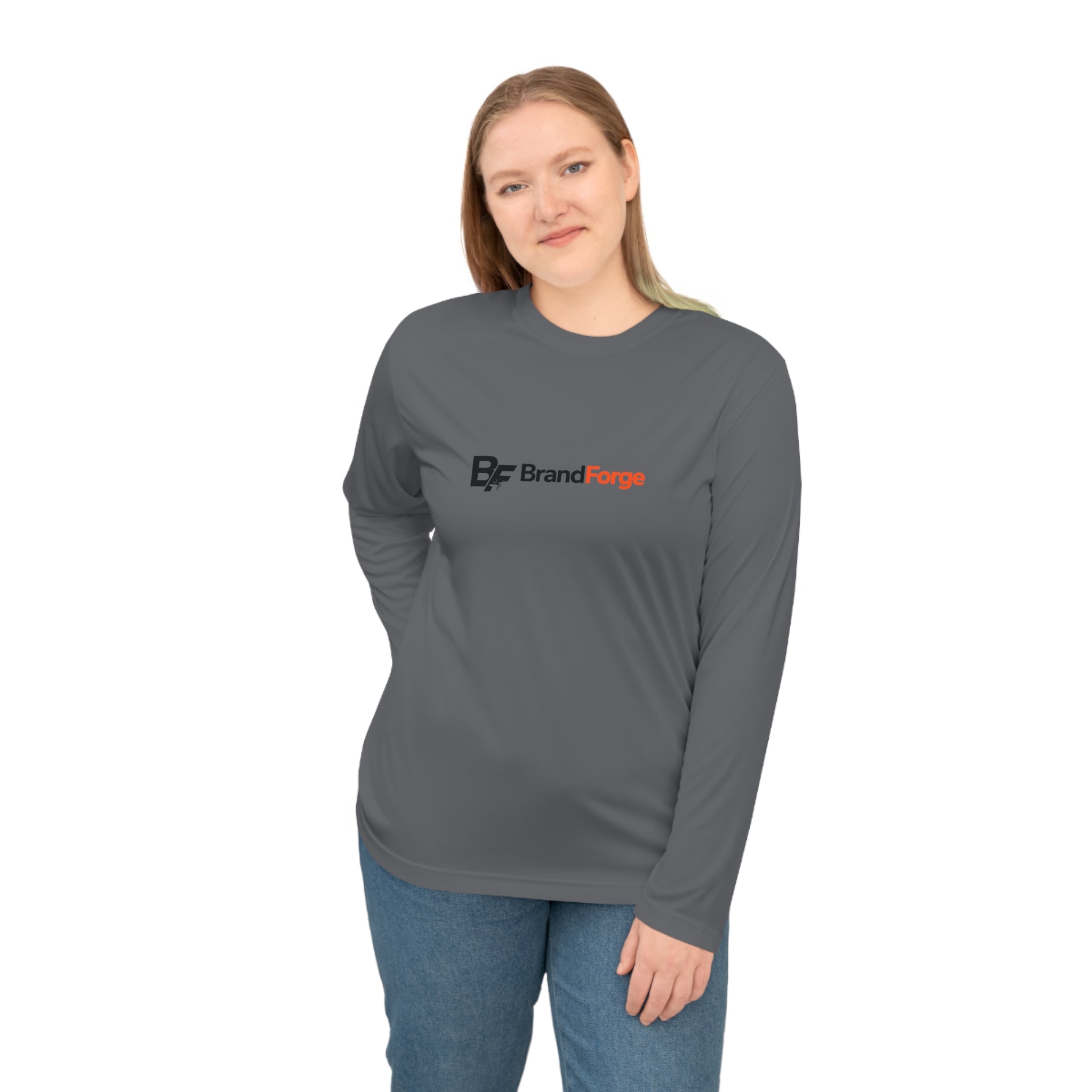 Custom Unisex Performance Long Sleeve Shirt – Personalized Logo & Design | BrandForge