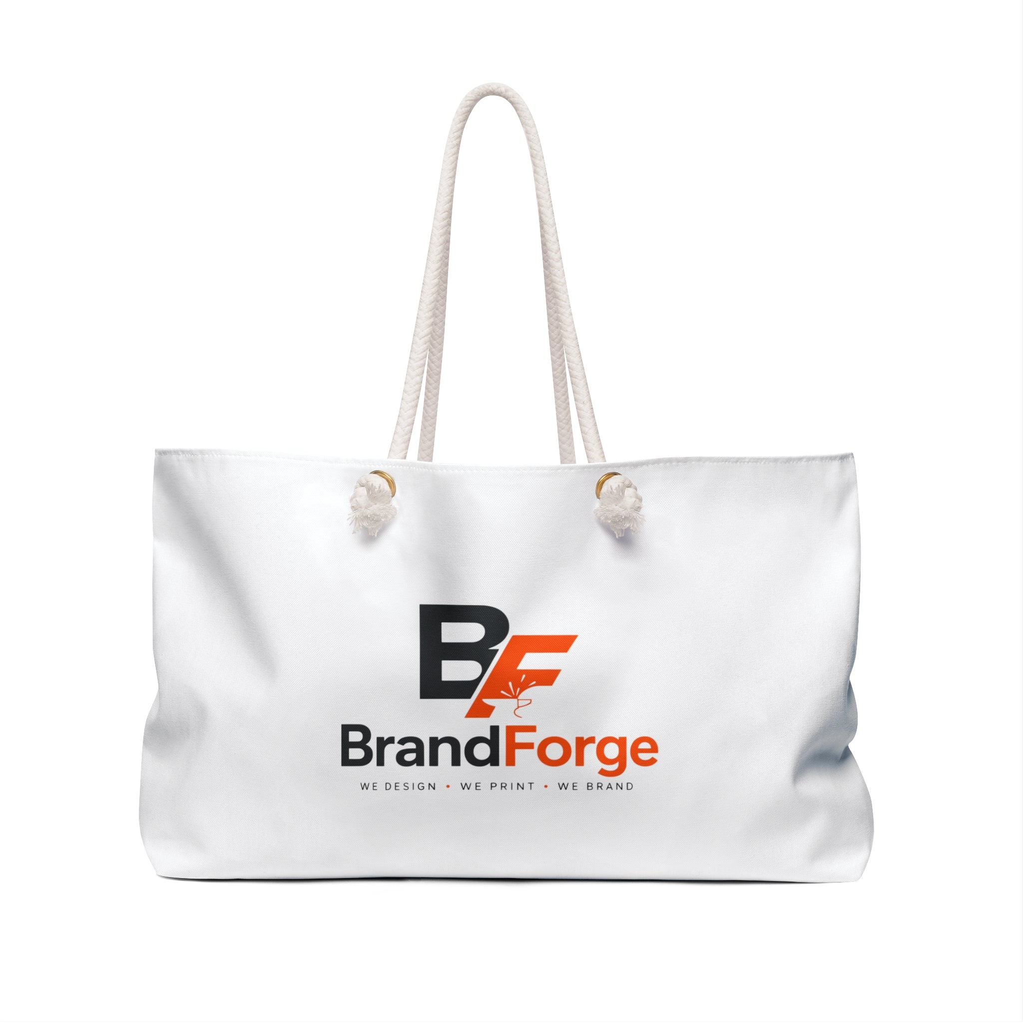 Custom Weekender Tote Bag | Personalized Beach & Travel Tote | BrandForge