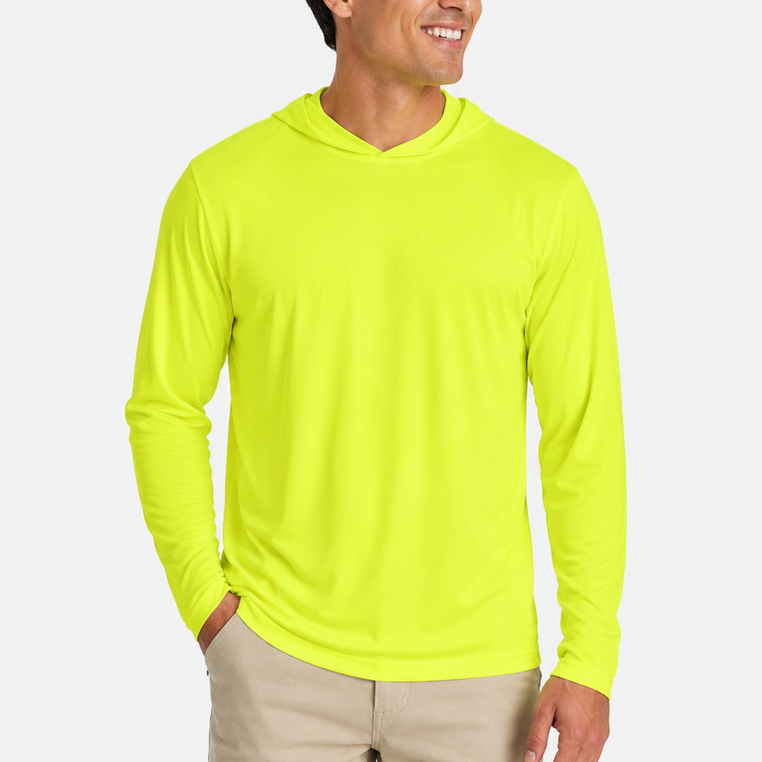 Camiseta Performance con Capucha de Alta Visibilidad | BrandForge