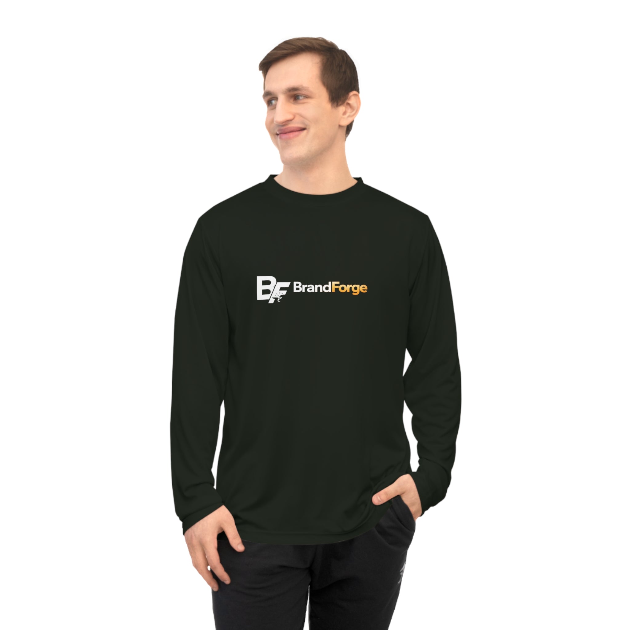 Custom Unisex Performance Long Sleeve Shirt – Personalized Logo & Design | BrandForge