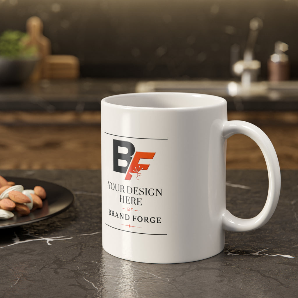 Custom White Ceramic Mug – Personalized Coffee Mug | BrandForge
