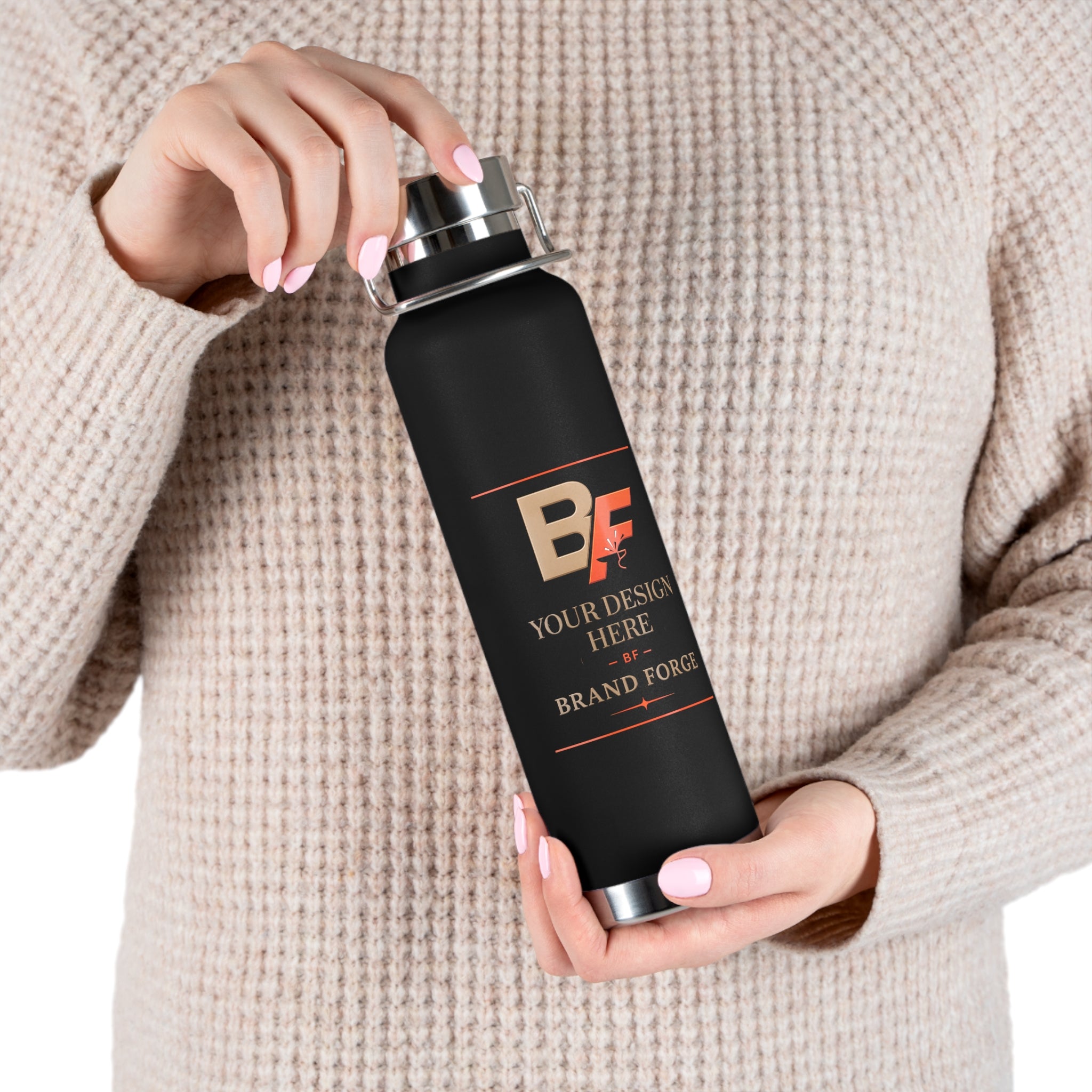 Custom 22 oz Copper Vacuum Insulated Bottle – Personalized Logo & Design | BrandForge