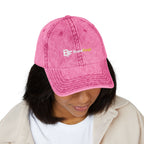 Custom Logo Vintage Embroidered Cap - Personalized Business Hat