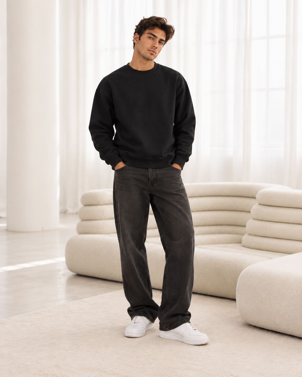 Unisex Midweight Crewneck Sweatshirt – Classic Fit | BrandForge